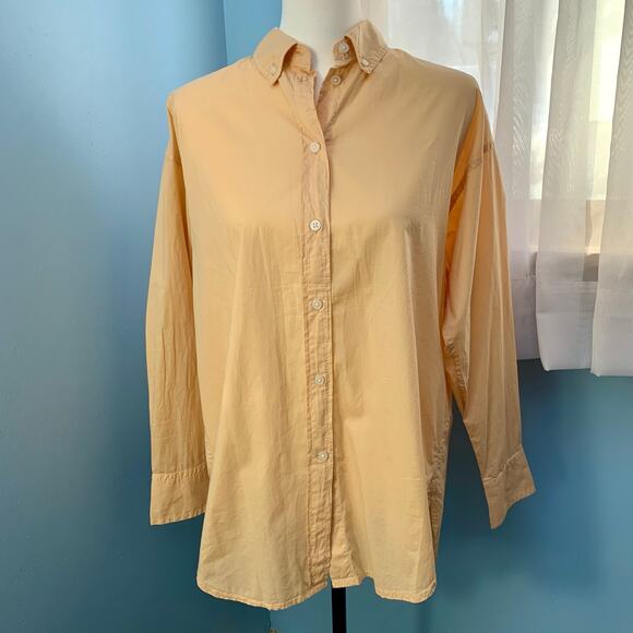 J, Crew Relaxed-fit Garment-dyed Lightweight Cotton Poplin Shirt Size 8 - Picture 7 of 8